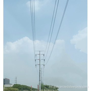 Polo de acero de transmisión poligonal de 110kV